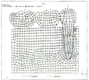 Fig. 5. Reference points for comparison of deflection under each condition.