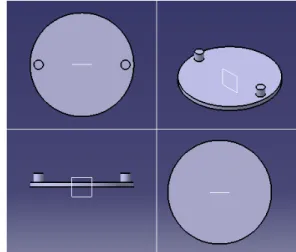 그림  2.  건축자재용  RFID  패키징  본체  뚜껑  설계도 Fig.  2  Drawing  of  RFID  packaging  body  cover  for 