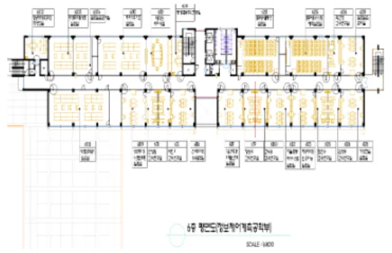 그림  2.  프로그램에서  사용된  로봇  지도 Fig.  2  Robot  Map  Used  the  Program