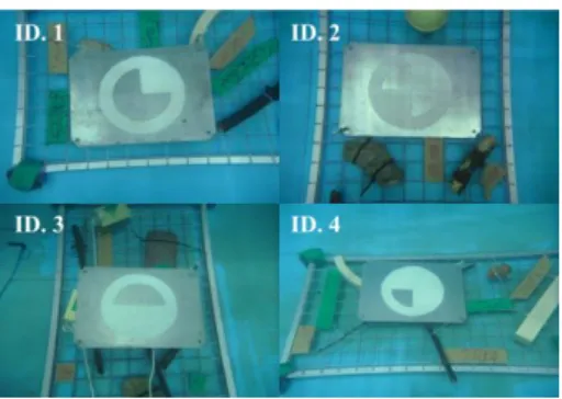 Fig. 6. Artificial landmarks for imaging sonar 