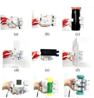 Fig. 9. Experimental setup for fingertip force measurement. 