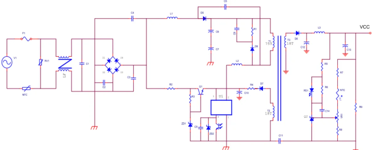 Fig.  6  Circuit  diagram  for  AC/DC  LED  power  supply                                                 