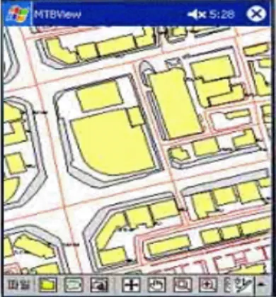 그림  3.  모바일  2차원  GIS Fig.  3  Modeling  two-dimensional  GIS