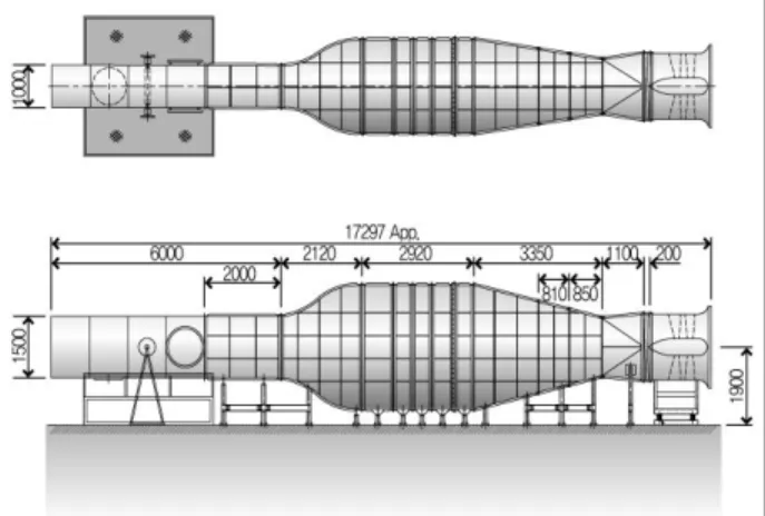 Fig.  1  Two-dimensional  wind  tunnel  system