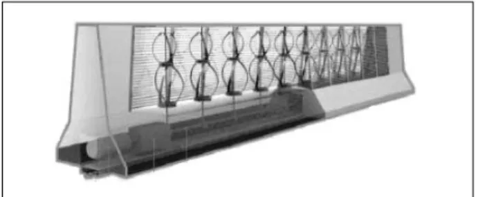 Fig.  1  Wind  turbines  embedded  in  a  median  strip.
