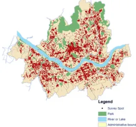 Table 1. Classification of cultural facilities그림 1. 서울시 유동인구조사지점 Fig. 1 Survey locations on the streets of Seoul