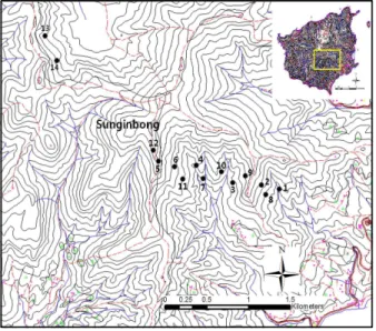 Figure  1. Location map  of investigated  plots