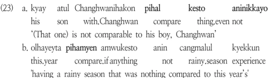 Figure 7. Development of the Concessive Meaning in tayta