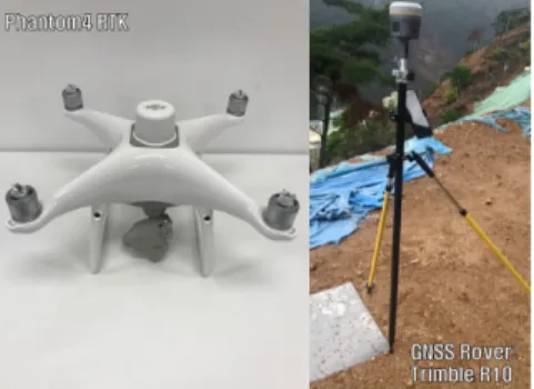 Fig. 1. Orthomosaic image with ground control point and check 