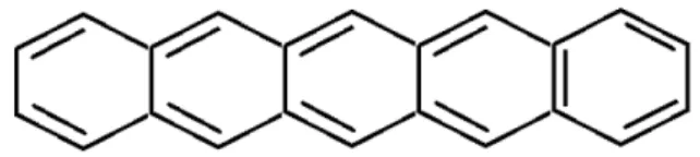 Fig. 1. Molecular structure of pentacene (C 22 H 14 ).