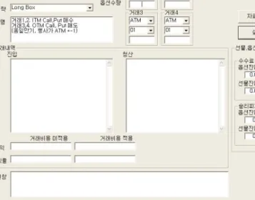 그림 3.4 옵션 전략 테스트 모델 4. 실증분석 본 연구에서 제안하는 모델의 유용성을 증명하기위해 표 2.1에서 제시한 9가지의 시장상황 및 변동성 지수에 따른 분류방법과 17가지의 옵션 전략을 표 3.6의 테스트기간에 맞추어 실험하였다