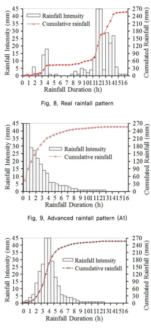 Fig. 8. Real rainfall pattern