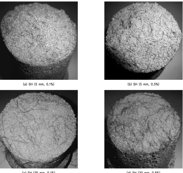 Fig. 10. Views on failure planes after tensile tests
