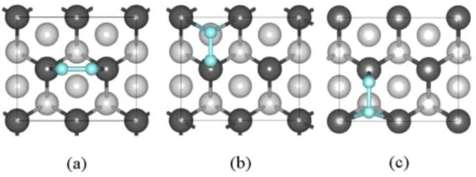 Fig. 1. (Color online) The adsorption sites of O 2