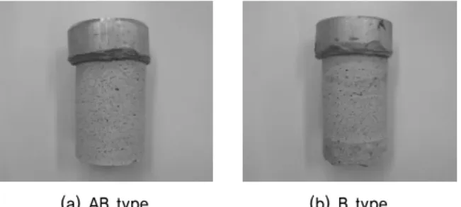 Fig. 8. Results of freezing and thawing (relative weight)