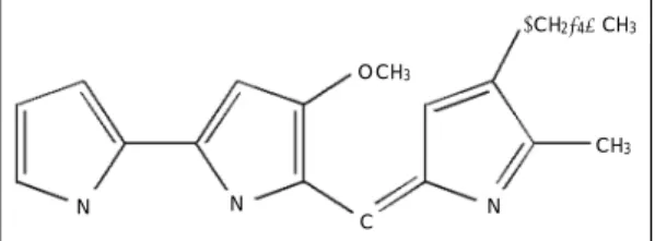 Fig. 1. The structure of prodigiosin. 