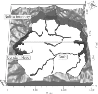Fig. 4. Setting of model grid Fig. 5. Setting of model boundary condition