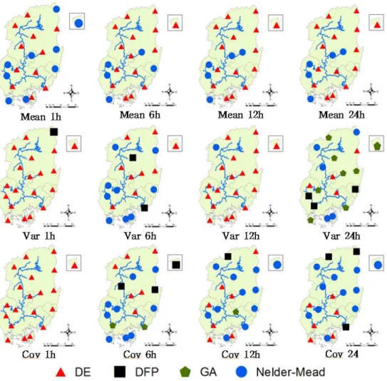 Figure 3.1 Comparison of the relative accuracy of each sites 여 ᆫᄀ ᅮ 겨 ᆯᄀ ᅪ DEᄋ ᅪ Nelder-Meadᄀ ᅵ버 ᆸᄋ ᅵ ᄌ ᅵ속 ᄉ ᅵ가 ᆫ벼 ᆯ 사 ᆼᄃ ᅢᄋ ᅩᄎ ᅡ 츠 ᆨ며 ᆫᄋ ᅦᄉ ᅥ ᄀ ᅡ자 ᆼ 조 ᇂ은 겨 ᆯᄀ ᅪ를 ᄇ ᅩ여 ᆻᄃ ᅡ