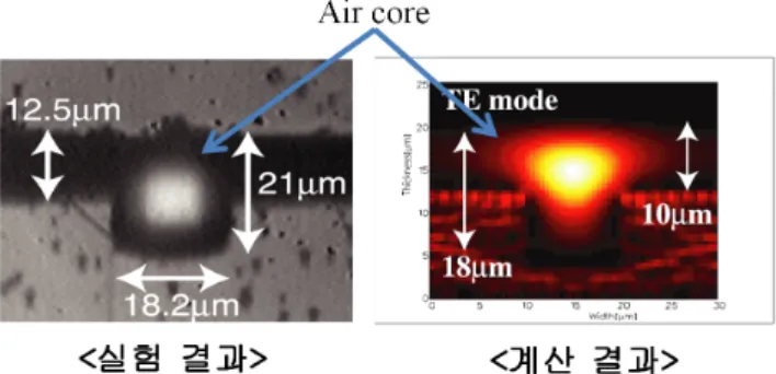 Fig. 1. (Color online) Propagation of light waves in a hollow waveguide with air core.