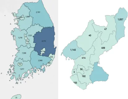 Figure 3.1 Visualization of hometown distribution