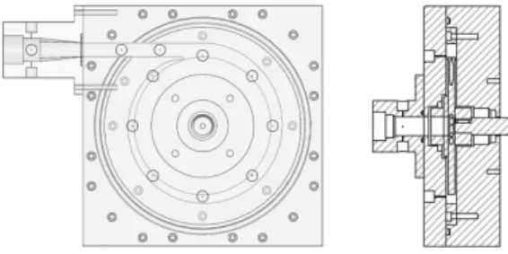 Fig. 3 Cross section of the impeller and casing
