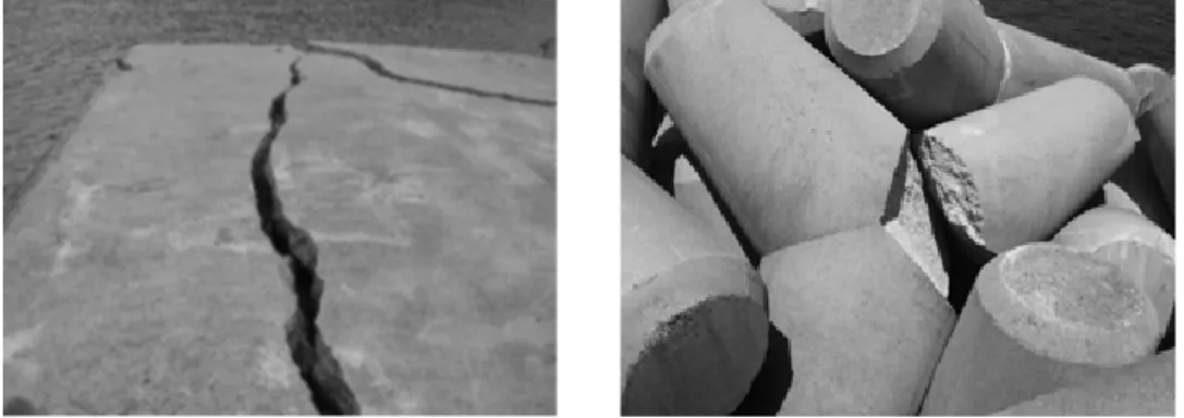Fig. 1. Failures of Ocean Facility로 대표되는 인장강도와 휨강도가 낮고 소성수축, 건조수축 등으로 인해 균열이 발생하여 성능이 저하되는 단점을 가지고 있다