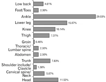 Fig.  2.  Anatomical  region  of  sports  injury.