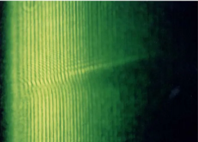 Fig. 5. The generated Lloyd fringe pattern in the mea- mea-surement of thickness. ü < ° ú  s )a  