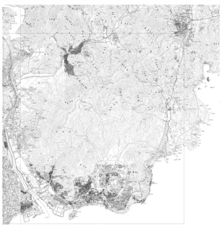 Fig. 1. Topography of Mt. Jang area, Busan하다. 인위적으로 형성된 절취사면은 설계 및 시공시 안정