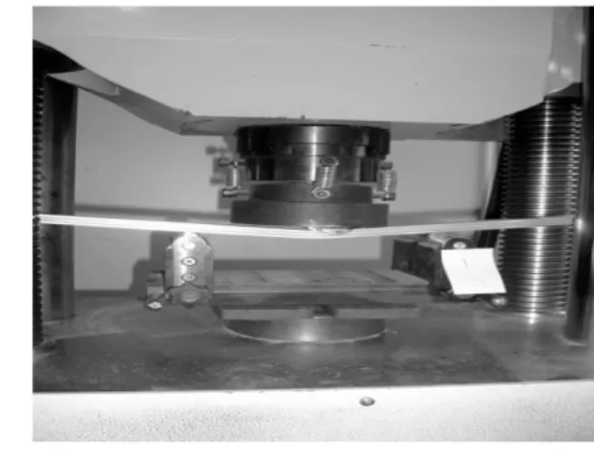 Fig. 7. Bending strength experiment of Timber