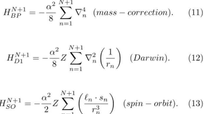 Table 1. Be + target configurations.