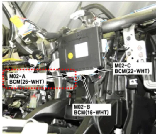 Fig. 1 The position of the defective parts of BCM