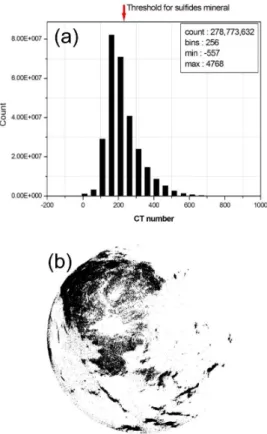 Fig. 7. Volume rendering image of sulfide minerals.
