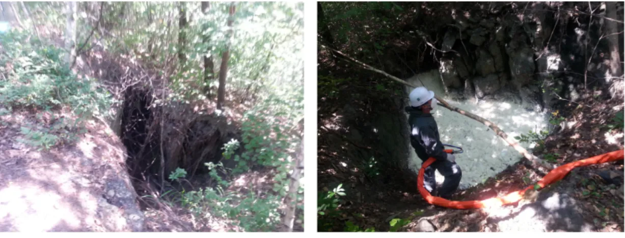 Fig. 4. Cases of mine subsidence risks and Emergency action test in Korea.