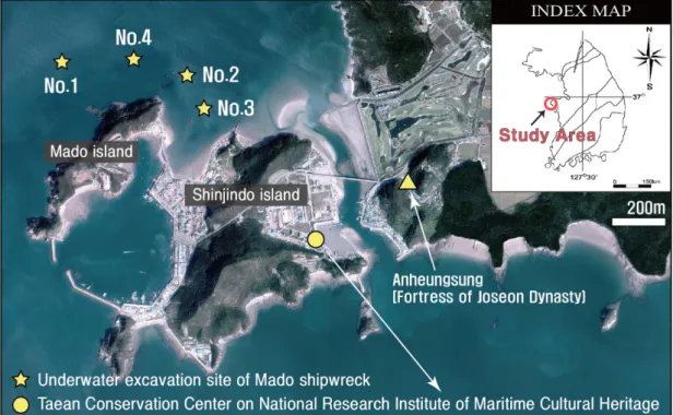 Fig. 1. Location map around the Taean Mado area, Korea. 