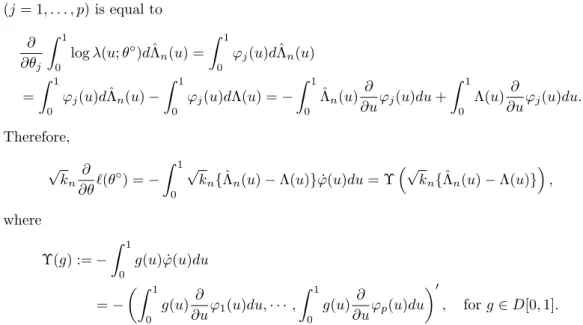 Table 5.1 The AIC performance: the rate of choosing the model with θ 2 fixed to 0
