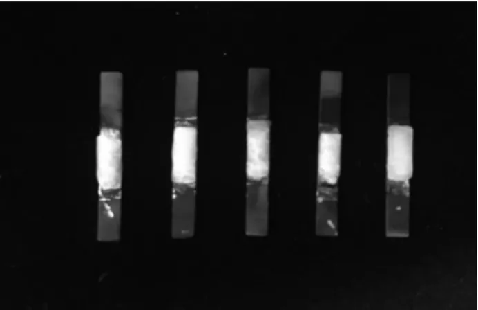 Figure 4. Wax up on metal specimen