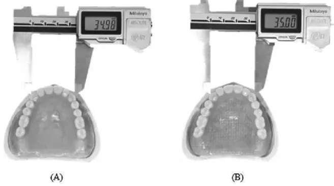 Fig. 7. Measured after curing. (A) CD group measurement (B) GD group measurement