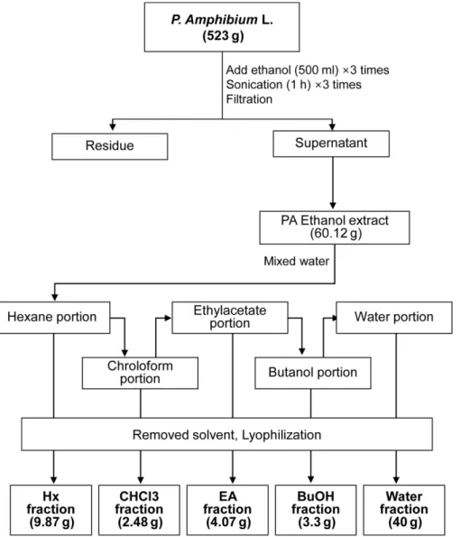 Fig. 1. The schematic diagram for the recovery of purified extract produced from the P