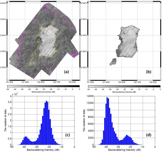Fig. 5. Multibeam-derived backscatter map of (a) the whole survey area and (b) the summit of seamount