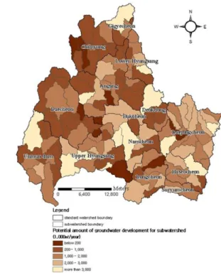Fig. 7. Additional SDYGs for standard watershed.