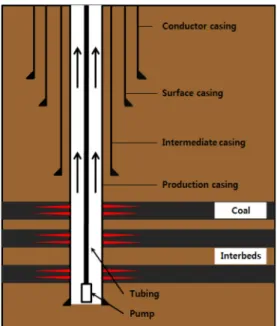 Fig. 4. Vertical open-hole cavity completion (modified from Caballero, 2013).