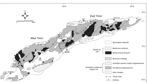Fig. 4. Generalized stratigraphic sequence of Timor.