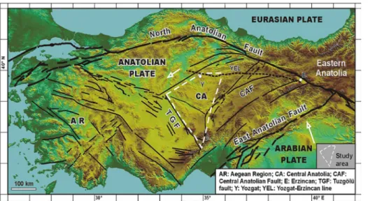 Fig. 1. Tectonic setting of the Anatolian Peninsula (after Cocks et al., 2005).