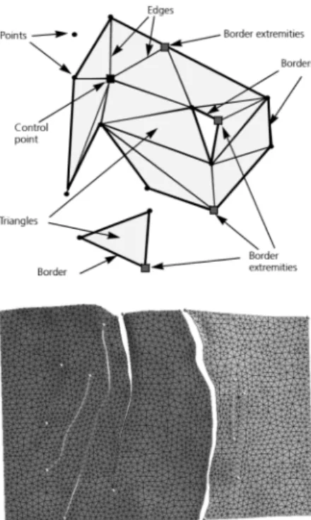 Fig. 12. Geological surface from face mapping results.