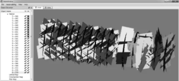 Fig. 15. 3D modeling of ground surface above tunnel line.
