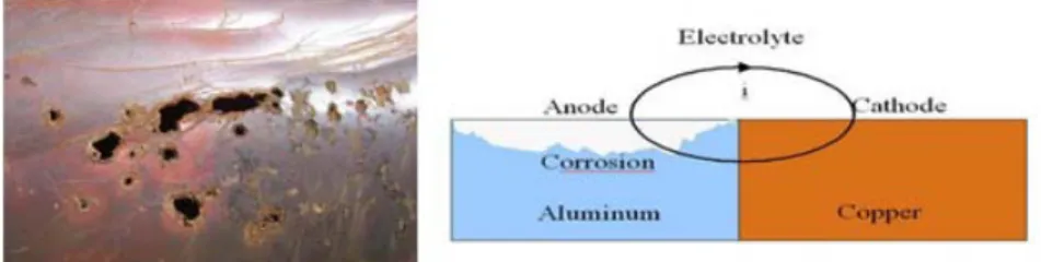 Fig. 11. Galvanic corrosion 과 galvanic process 개요 .