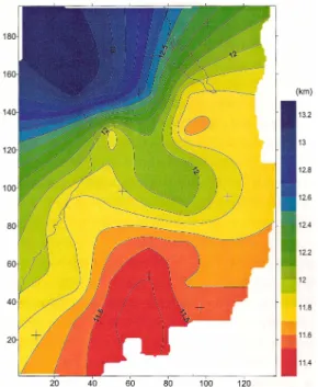 Fig. 7.  Magnetic anomaly map of planned site of subway tunnel (Chung  et al ., 2004).