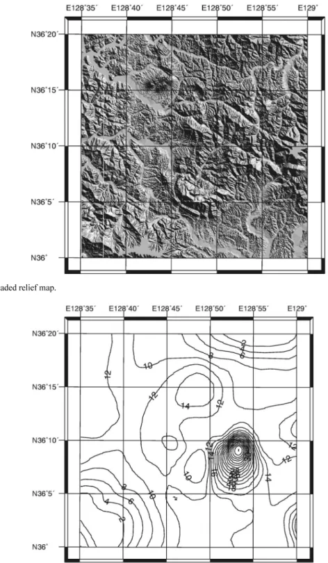 Fig. 3.  Shaded relief map.