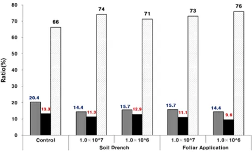 Fig.  3.  Productivity  of  tomato  by  treatment  with  Bacillus  subtilis  S37-2 .